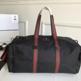 Black Technical Canvas Duffle