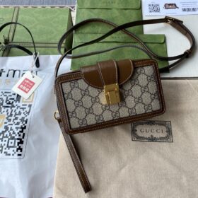 GG mini bag with clasp closure