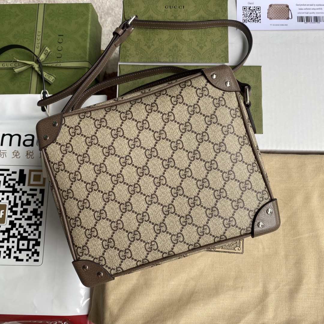 i1618735668_1942_0.jpg GG shoulder bag with leather details - Image 1