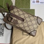 GG shoulder bag with leather details - Image 5