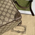 GG shoulder bag with leather details - Image 7