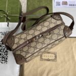 GG shoulder bag with leather details - Image 3