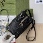 GG shoulder bag with leather details - Image 3