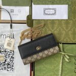 Bi-colour GG Marmont wallet on chain